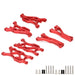 Front/Rear Suspension Arms Set for Arrma 1/7 1/8 (Aluminium) AR330215 AR330503 AR330192 Onderdeel New Enron Front Rear in Red 