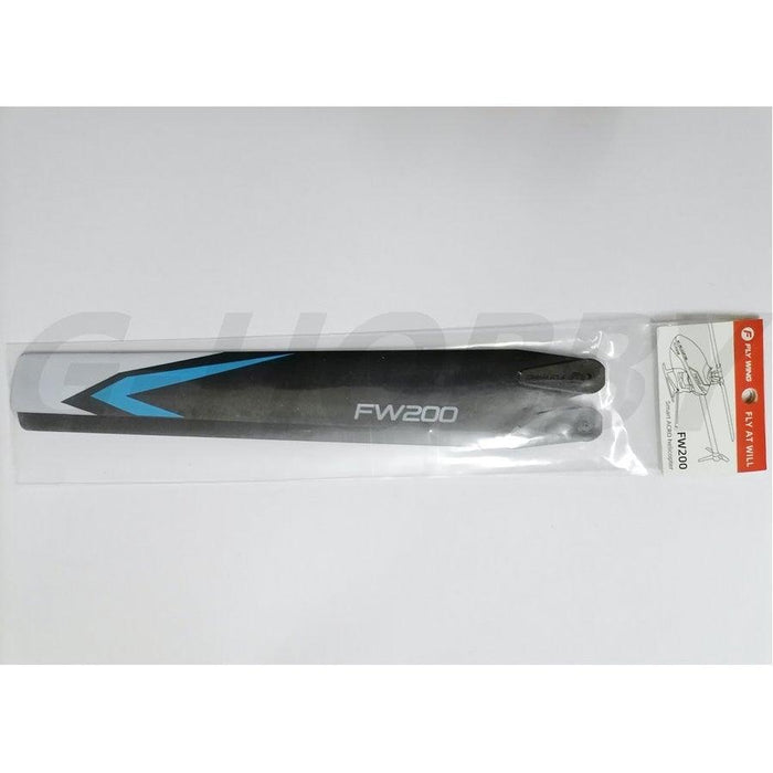 FW200 Main & Tail Blade Propeller (Plastic) Onderdeel Fly Wing blue main blade 