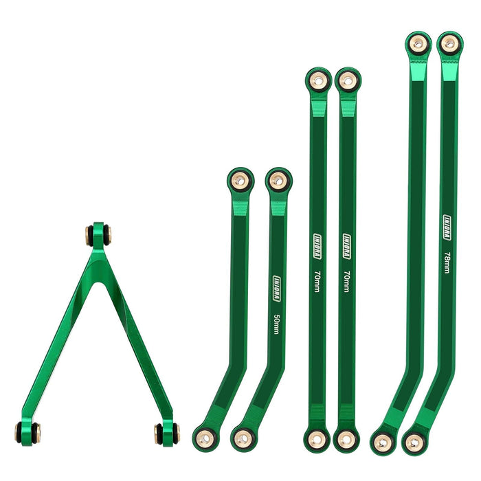 High Clearance Chassis Links Set for Axial SCX24 Jeep Gladiator 1/24 (Aluminium) Onderdeel Injora Green 