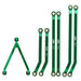 High Clearance Chassis Links Set for Axial SCX24 Jeep Gladiator 1/24 (Aluminium) Onderdeel Injora Green 