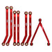 High Clearance Linkage Set for Axial SCX24 C10 1/24 (Aluminium) Onderdeel Injora Red 