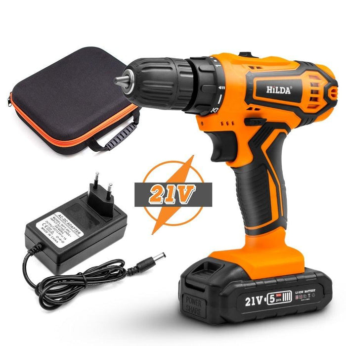 HILDA 21V Cordless Electric Drill - upgraderc