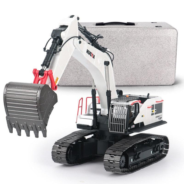 Huina 1594 1/14 4 In 1 Tracked Excavator RTR (Aluminium) - upgraderc