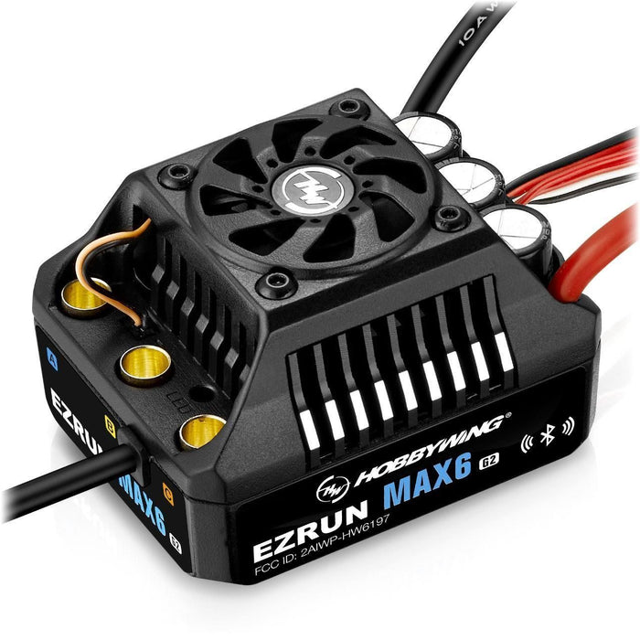 Hobbywing EZRun MAX6 G2 200A 1/6 Waterproof Brushless ESC