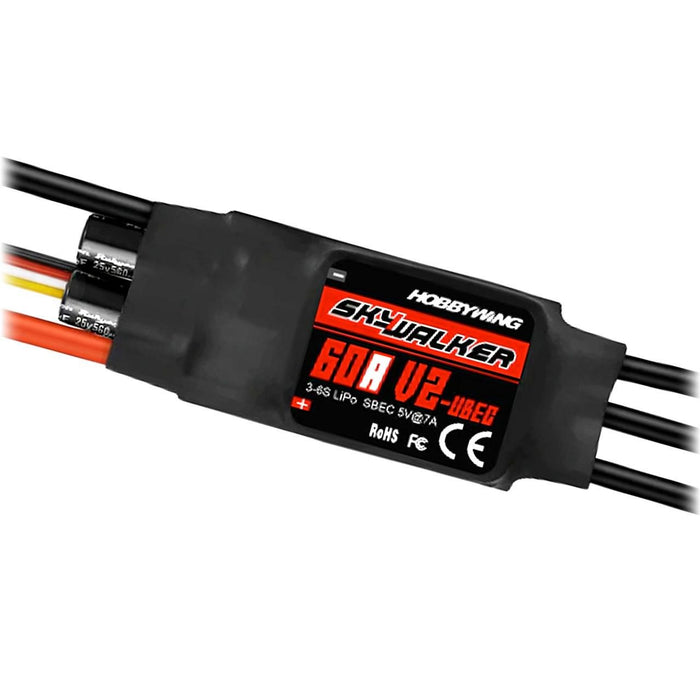 Hobbywing Skywalker V2 60A ESC 3-6s, 7A BEC