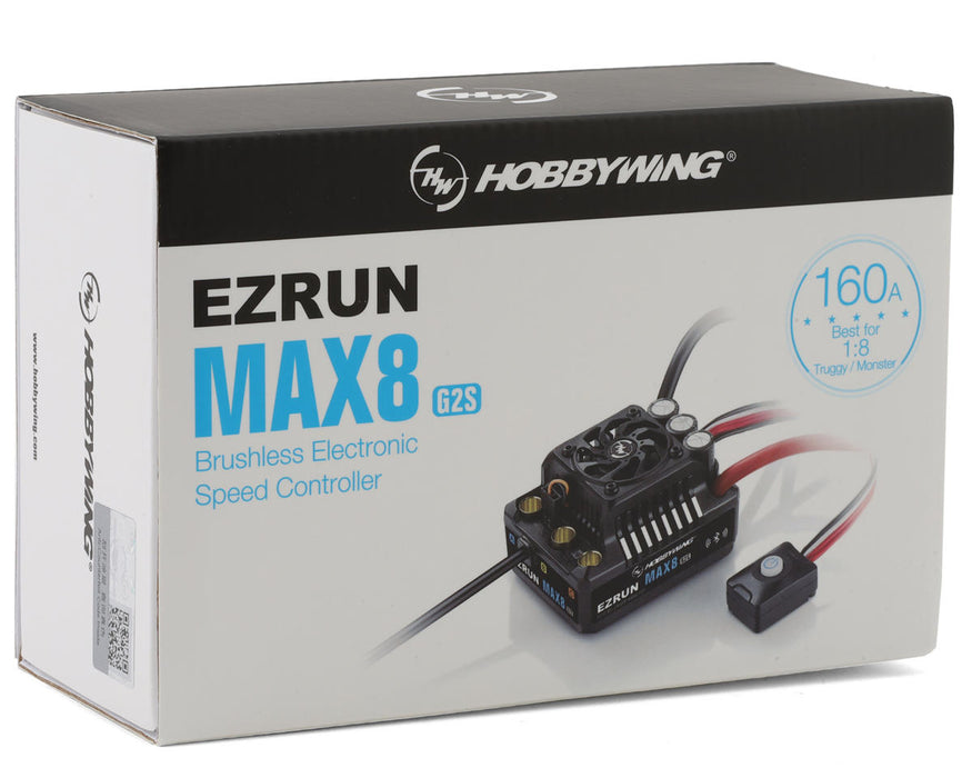 Hobbywing EZRun Max8 G2s 1/8 Waterproof Brushless ESC (XT90)