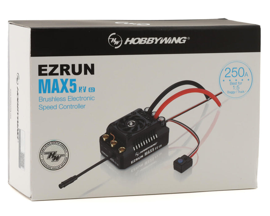 Hobbywing EZRun MAX5 G2 250A 1/5 Waterproof Brushless ESC