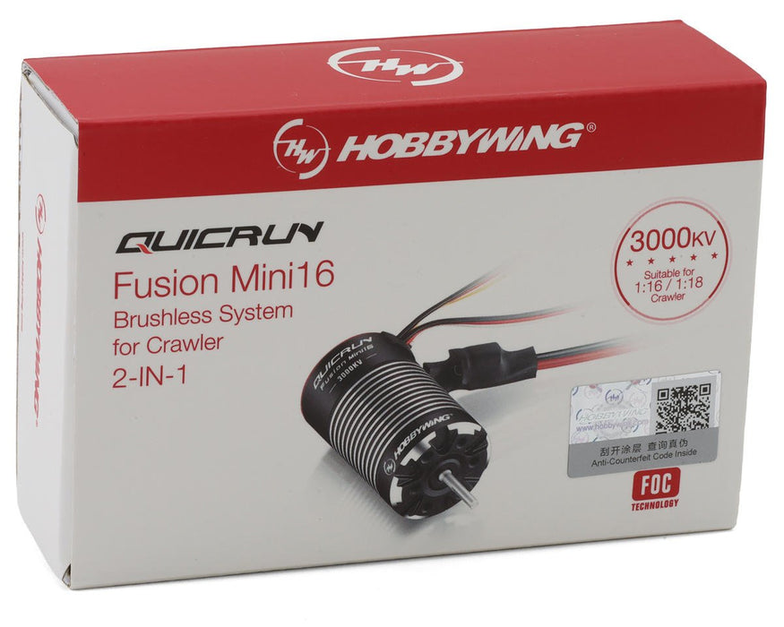 Hobbywing Quicrun Mini16 Fusion 370 Brushless ESC & Motor 3000KV (EC2)