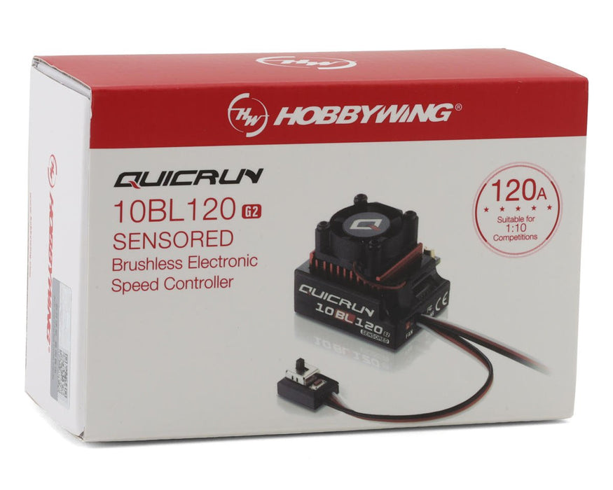 Hobbywing QuicRun 10BL120 G2 120A Sensored Brushless ESC