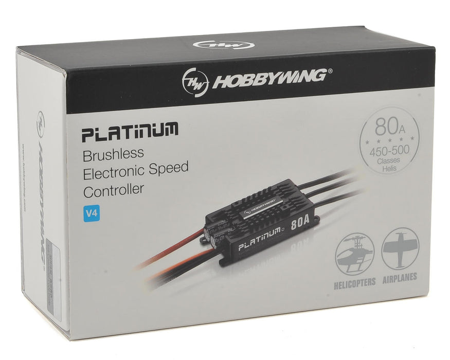 Hobbywing Platinum Pro 80A ESC V4 3-6s, 7A BEC