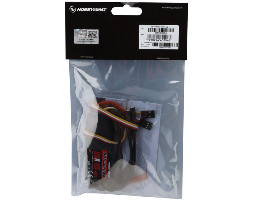 Hobbywing Skywalker V2 60A ESC 3-6s, 7A BEC