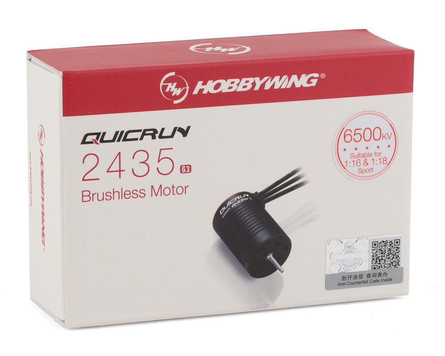 Hobbywing QuicRun 2435SL G3 SE 1/18 6500kV Brushless Motor