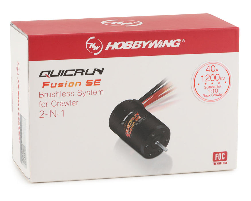 Hobbywing Quicrun Fusion SE FOC 2-in-1 1800kV Crawler ESC & Motor