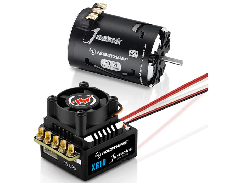 Hobbywing XR10 Justock G3S ESC/SD G2.1 3200kV Motor Combo (13.5T)