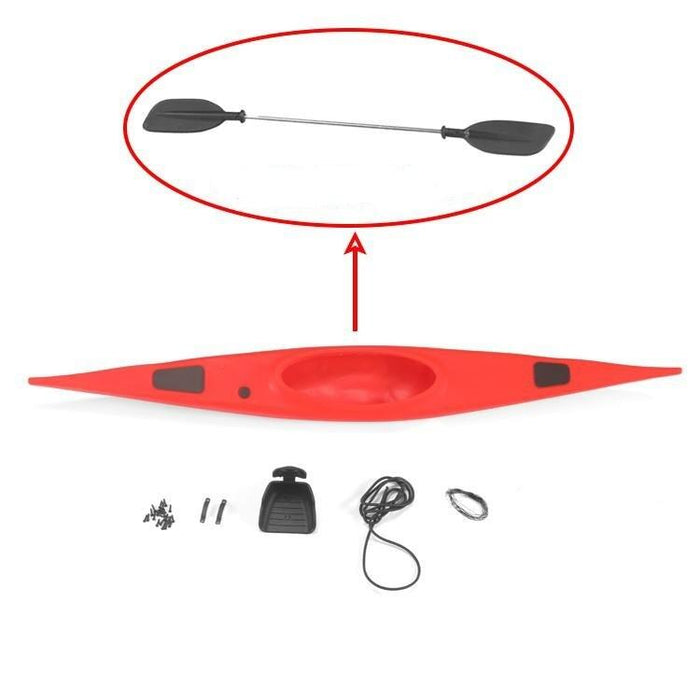 Kayak Simulation Boat for 1/10 Simulation (Plastic) Onderdeel upgraderc Red boat 