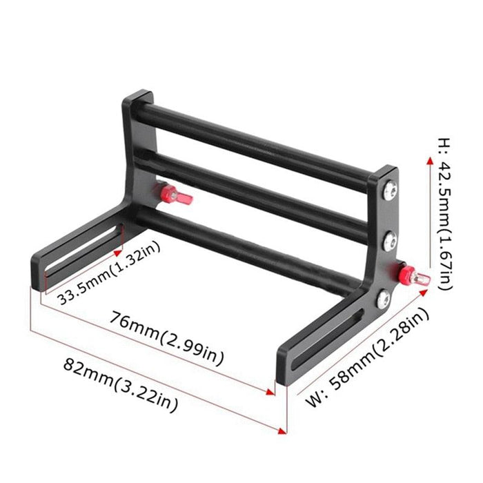 LCG Front Bumper w/ Tow Hook for Axial Traxxas 1/10 (Metaal) - upgraderc