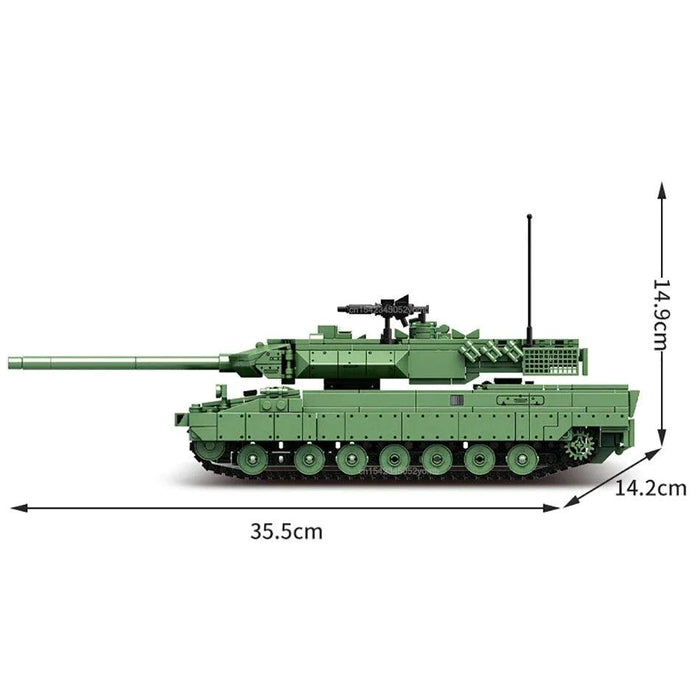 Leopard 2 Tank Building Blocks (1114 stukken) - upgraderc