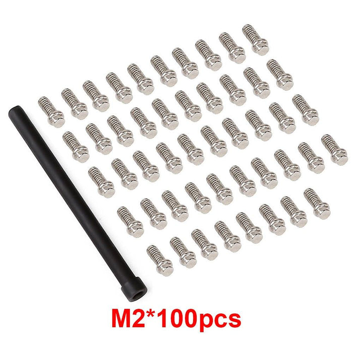 M2, M2.5, M3 screws (RVS) Schroef Injora 100pcs M2 