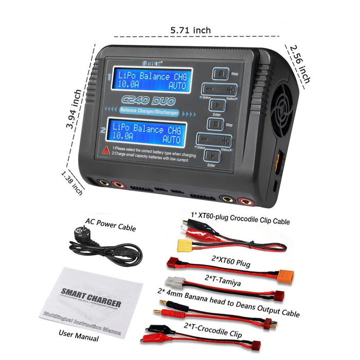 HTRC C240 LiPo Battery Charger Dual Channel