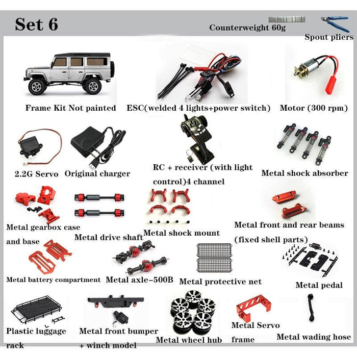 Orlandoo Hunter OH32A03 Defender 1/32 Crawler KIT (Ongespoten) - upgraderc