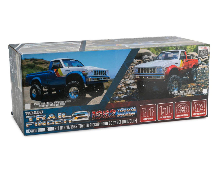 RC4WD Trail Finder 2 w/1982 Toyota Pickup Hard Body 1/10 PNP (Blauw)