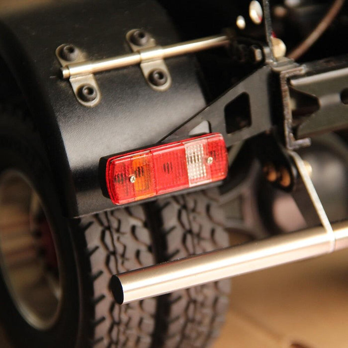 Rear Bumper w/ Brake/Signal Cover for Tamiya Truck 1/14 (Metaal) Onderdeel RCATM 