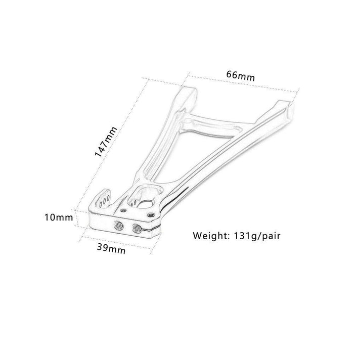 Rear Lower Suspension Arms Set for Traxxas 1/10 (Alunminium) 8633 8634 Onderdeel New Enron 