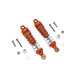 Rear Shock Absorbers for Losi Mini-T 2.0 (Metaal) Schokdemper upgraderc Orange 