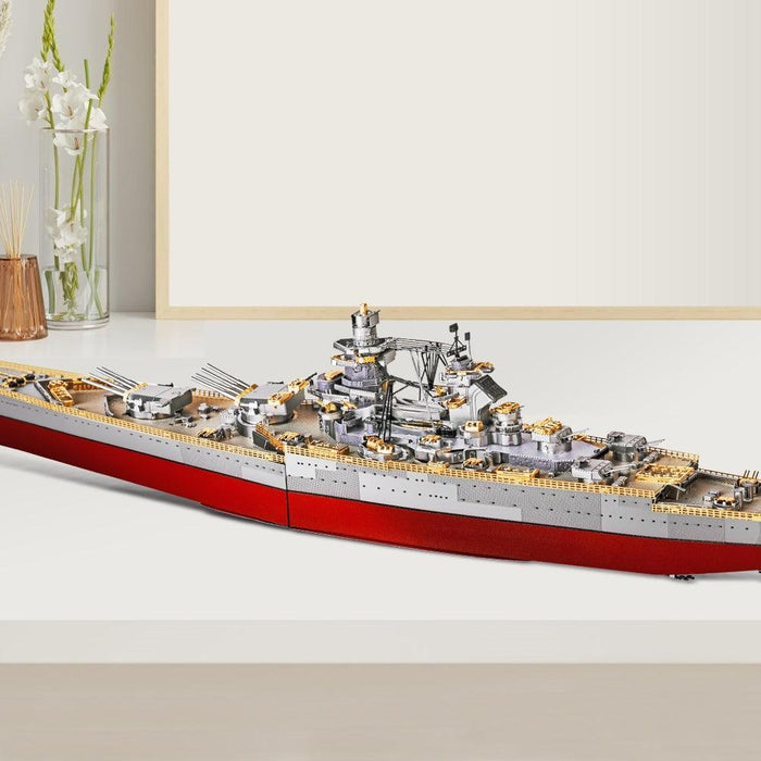 RICHELIEU BATTLESHIP 3D Model (300 Messing + roestvrij staal) Bouwset Piececool 