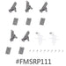 Servo Horns for FMS Futura 80mm FMSPW111 (ABS) Onderdeel FMS V2 