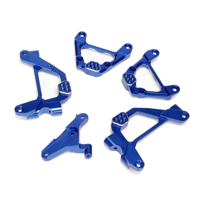 Shock Tower Mount Set for Axial SCX10 III 1/10 (Aluminium) AXI231017 Onderdeel New Enron Blue Front-Rear 5P 
