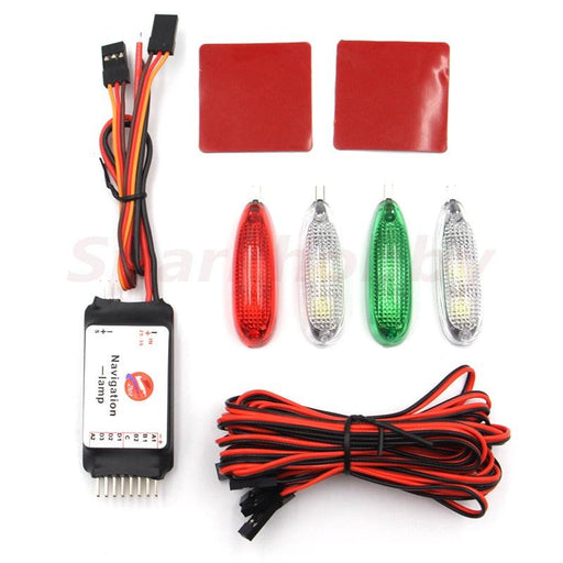 Simulation Navigation Light 2-3S Voltage 3V LED Six Modes Onderdeel upgraderc Basic version 