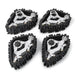 Snow Tires Sandmobile Conversion for Axial SCX10 (Aluminium, Rubber) Band en/of Velg Yeahrun A-4PCS 