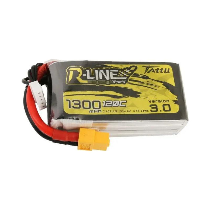 Tattu R-Line V3 1300mAh 4S 120C LiPo Battery (XT60) - upgraderc