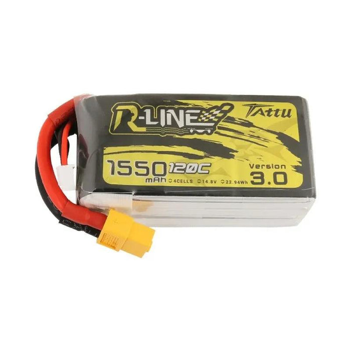 Tattu R-Line V3 1550mAh 4S 120C LiPo Battery (XT60) - upgraderc