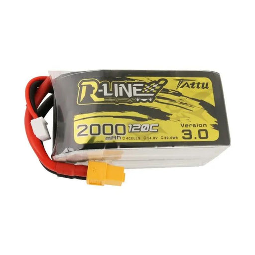 Tattu R-Line V3 2000mAh 4S 120C LiPo Battery (XT60) - upgraderc