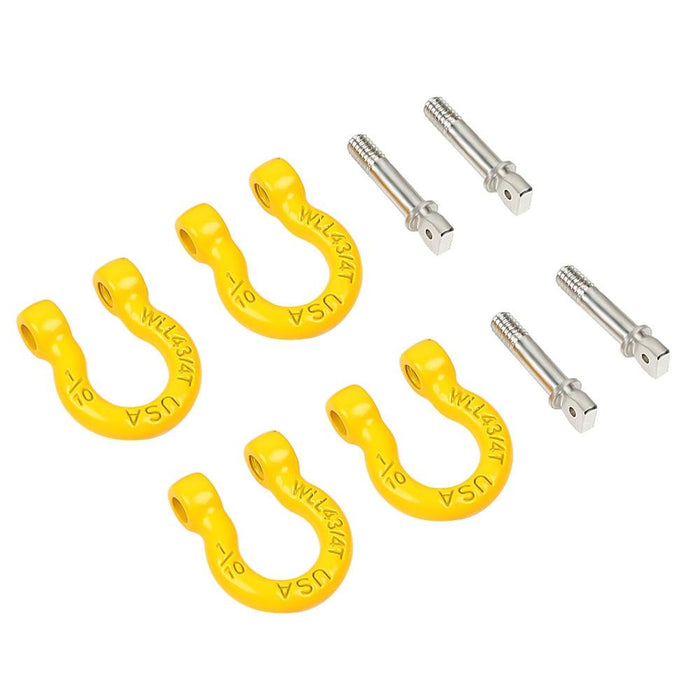 Tow hooks (Metaal) Onderdeel upgraderc Yellow 
