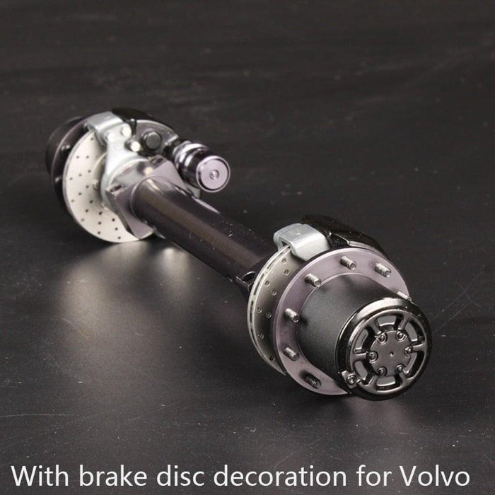Unpowered Axle w/ Brake Disc for Tamiya Truck 1/14 (Metaal) Onderdeel RCATM for volvo 