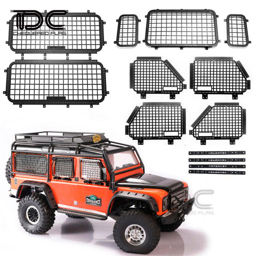 Window Mesh Set for Traxxas TRX4 D90 D110 1/10 (Metaal) - upgraderc