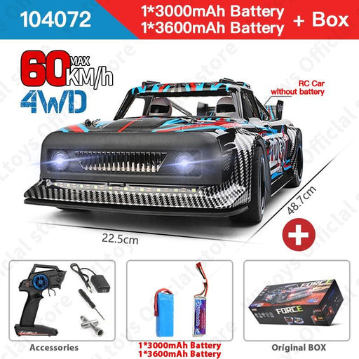 WLtoys Force 104072 60km/h 1/10 RTR - upgraderc