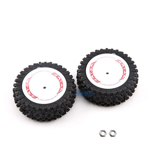 2PCS Front Wheel Assembly for WLtoys 124008 1/12 (2726) - upgraderc