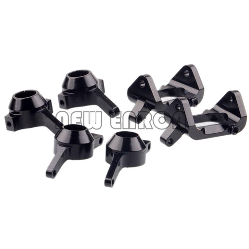 Front/Rear Steering Hub Carrier Sets for WLToys 1/18 (Aluminium) Onderdeel New Enron Black 